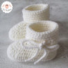 Chaussons bébé en laine épaisse