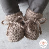 Chaussons bébé en laine épaisse