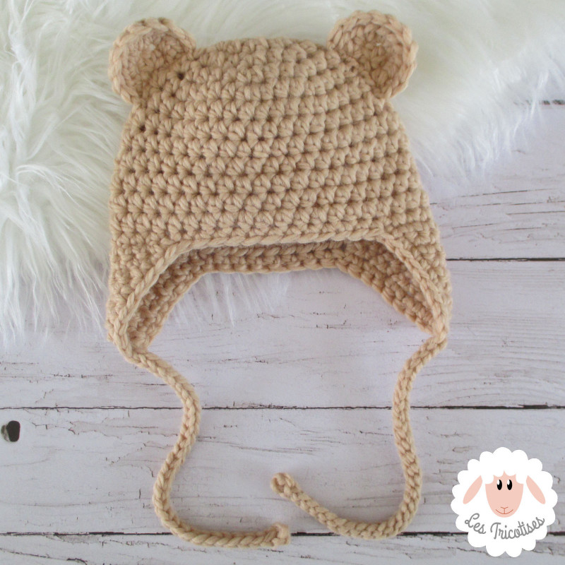 Bonnet ourson cache-oreilles