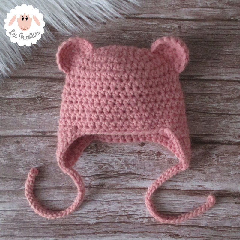 Bonnet ourson cache-oreilles
