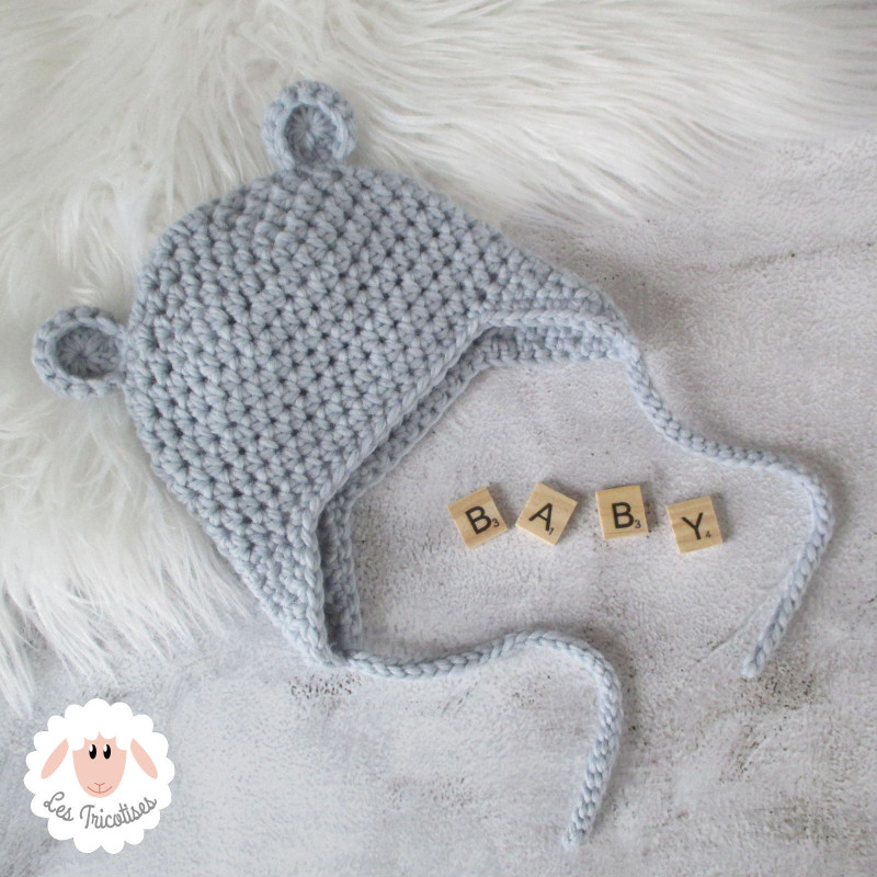 Bonnet cache-oreilles ourson