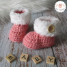 Bonnet ourson et chaussons fausse fourrure