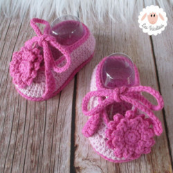 Chaussons bébé fille ballerines roses