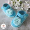 Chaussons babies en laine layette