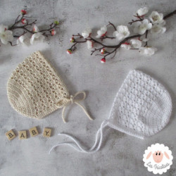 Bonnet bébé béguin en coton