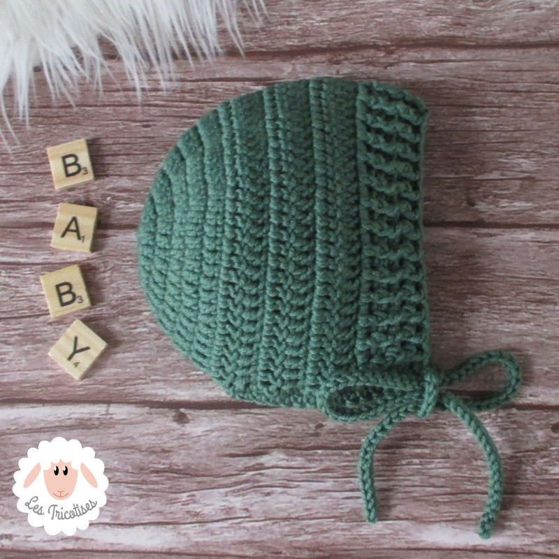 Bonnet béguin en laine mérinos