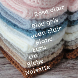 Chaussons à boutons en laine épaisse