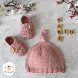 Bonnet et chaussons en coton bio
