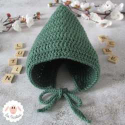 Bonnet béguin de lutin en laine mérinos