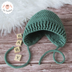 Bonnet béguin en laine mérinos