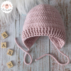 Bonnet béguin en laine mérinos