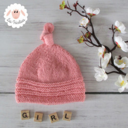 Bonnet bébé en laine lambswool
