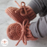 Chaussons à cordons en laine mérinos