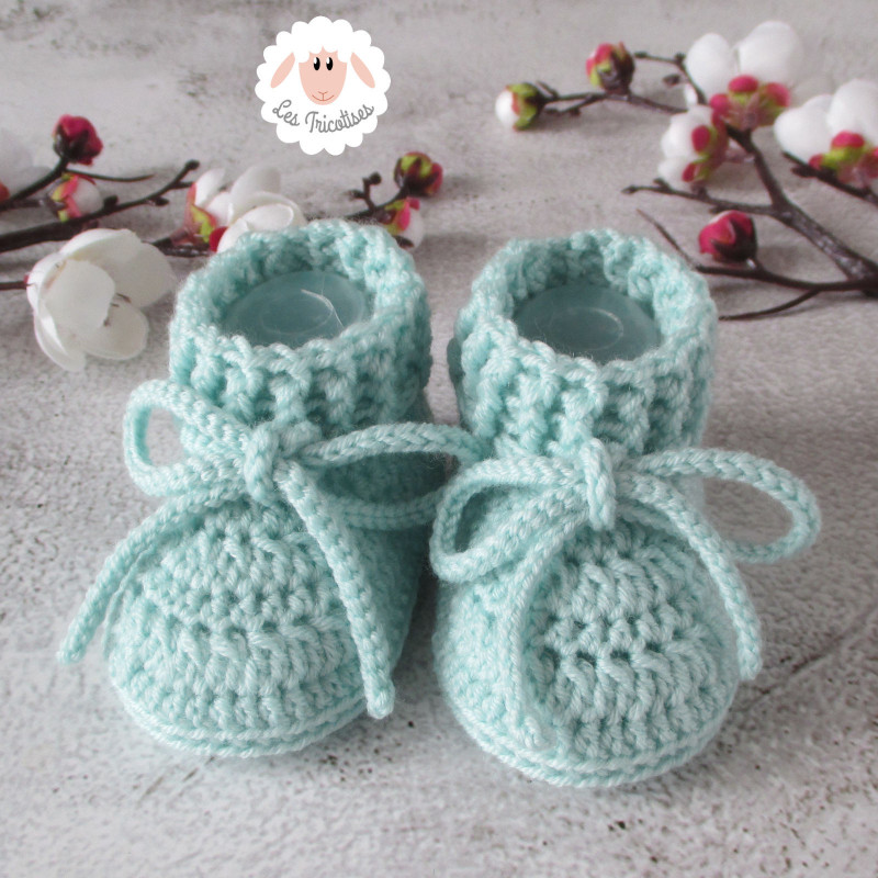 Chaussons à cordons en laine mérinos