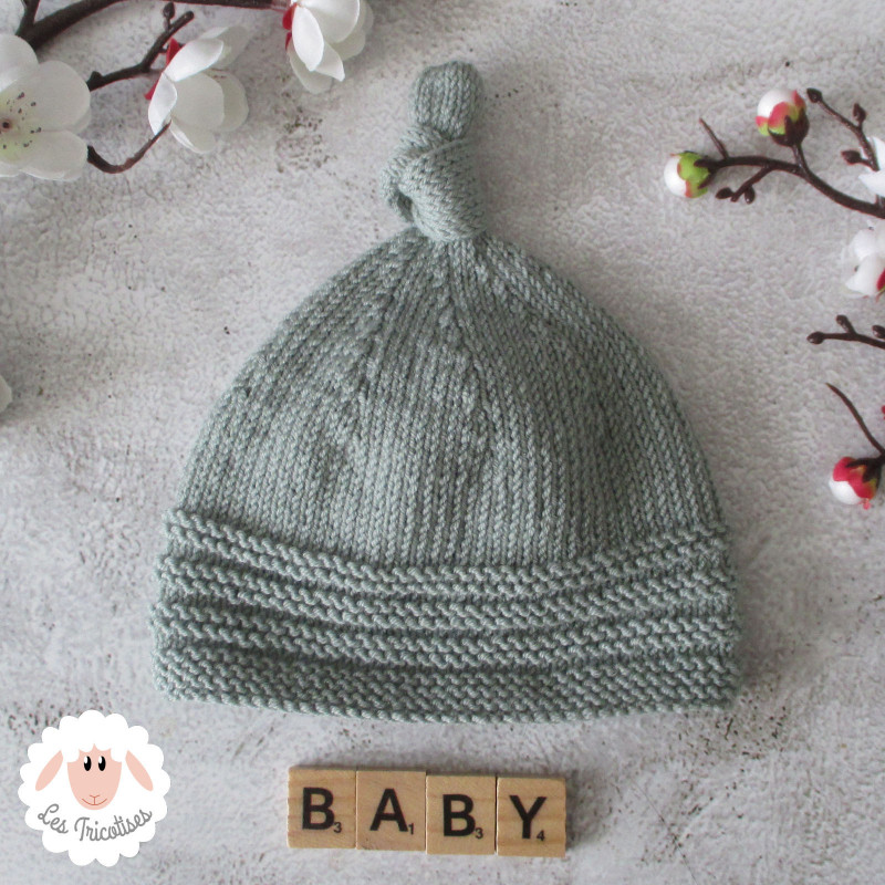 Bonnet Bebe Style Peruvien A Pompon Gris Taupe Et Gris Perle Et Echarpe Assortie