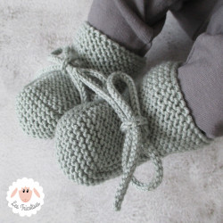 Bonnet Bebe Style Peruvien A Pompon Gris Taupe Et Gris Perle Et Echarpe Assortie