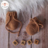 Moufles bébé en laine mérinos sur commande