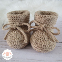 chaussons bébé en laine mérinos