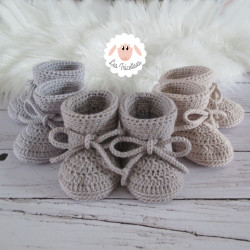 chaussons bébé en laine mérinos