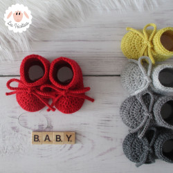 Chaussons bébé en laine mérinos