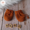 Moufles bébé en laine mérinos sur commande