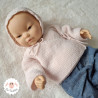 Ensemble de naissance brassière béguin chaussons en laine mérinos