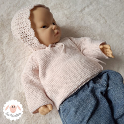 Ensemble de naissance brassière béguin chaussons en laine mérinos