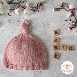 Bonnet de naissance en coton bio