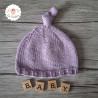 Bonnet de naissance en coton bio