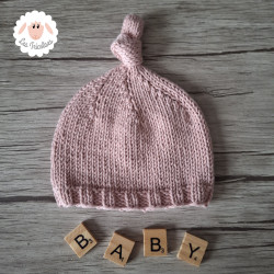 Bonnet de naissance en coton bio