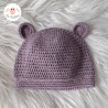 Bonnet ourson en laine mérinos