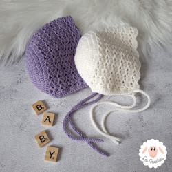 Bonnet béguin en laine mérinos