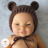 Bonnet béguin à oreilles d'ours