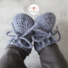 Bonnet et chaussons assortis en laine mérinos