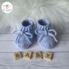 Bonnet et chaussons assortis en laine mérinos