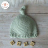 Bonnet et chaussons assortis en laine mérinos