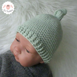 Bonnet et chaussons assortis en laine mérinos