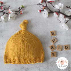 Bonnet et chaussons assortis en coton bio