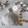 Bonnet et chaussons assortis en coton bio