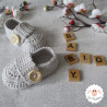Bonnet et chaussons assortis en coton bio