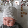 Bonnet et chaussons assortis en coton bio