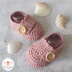 Chaussons mocassins en coton bio