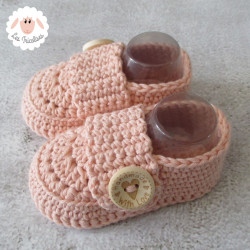 Chaussons mocassins en coton bio
