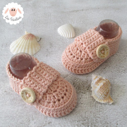 Chaussons mocassins en coton bio
