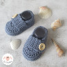 Chaussons mocassins en coton bio