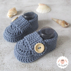 Chaussons mocassins en coton bio