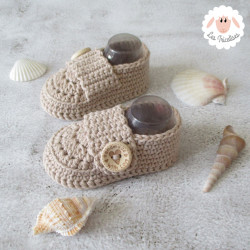 Chaussons mocassins en coton bio