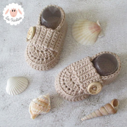 Chaussons mocassins en coton bio
