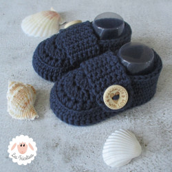 Chaussons mocassins en coton bio