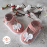 Chaussons bébé fille ballerines babies en coton bio